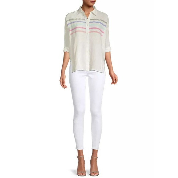 Vineyard Vines Denim - Vineyard Vines Womens Jamie High Rise Skinny Ankle Jeans White 37 2P001113-5579